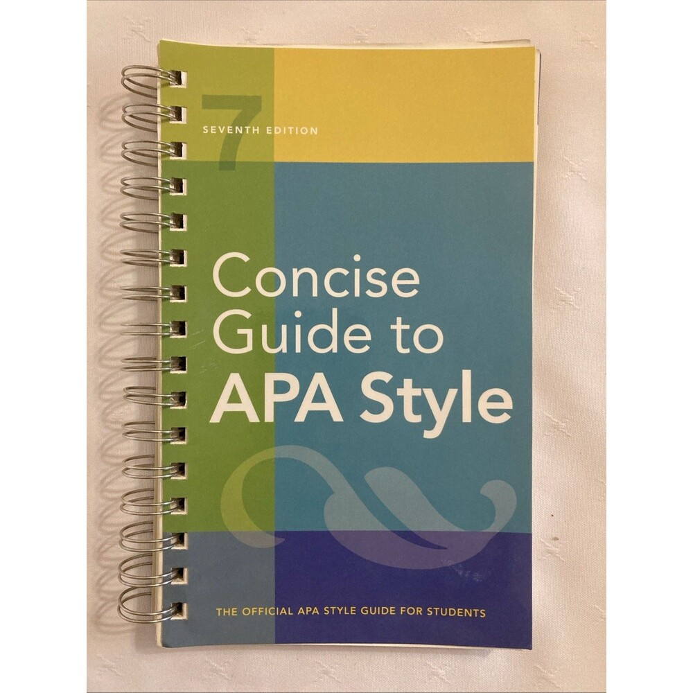 Concise Guide to APA Style : 7th Edition (OFFICIAL) by American Psychological As